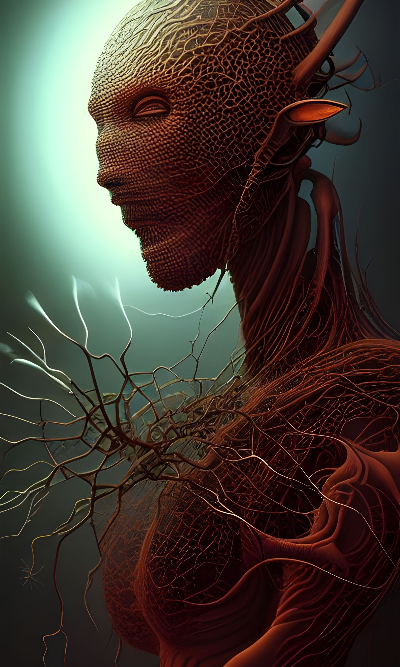 Hyperdetailed Portrait of a Humanoid Alien