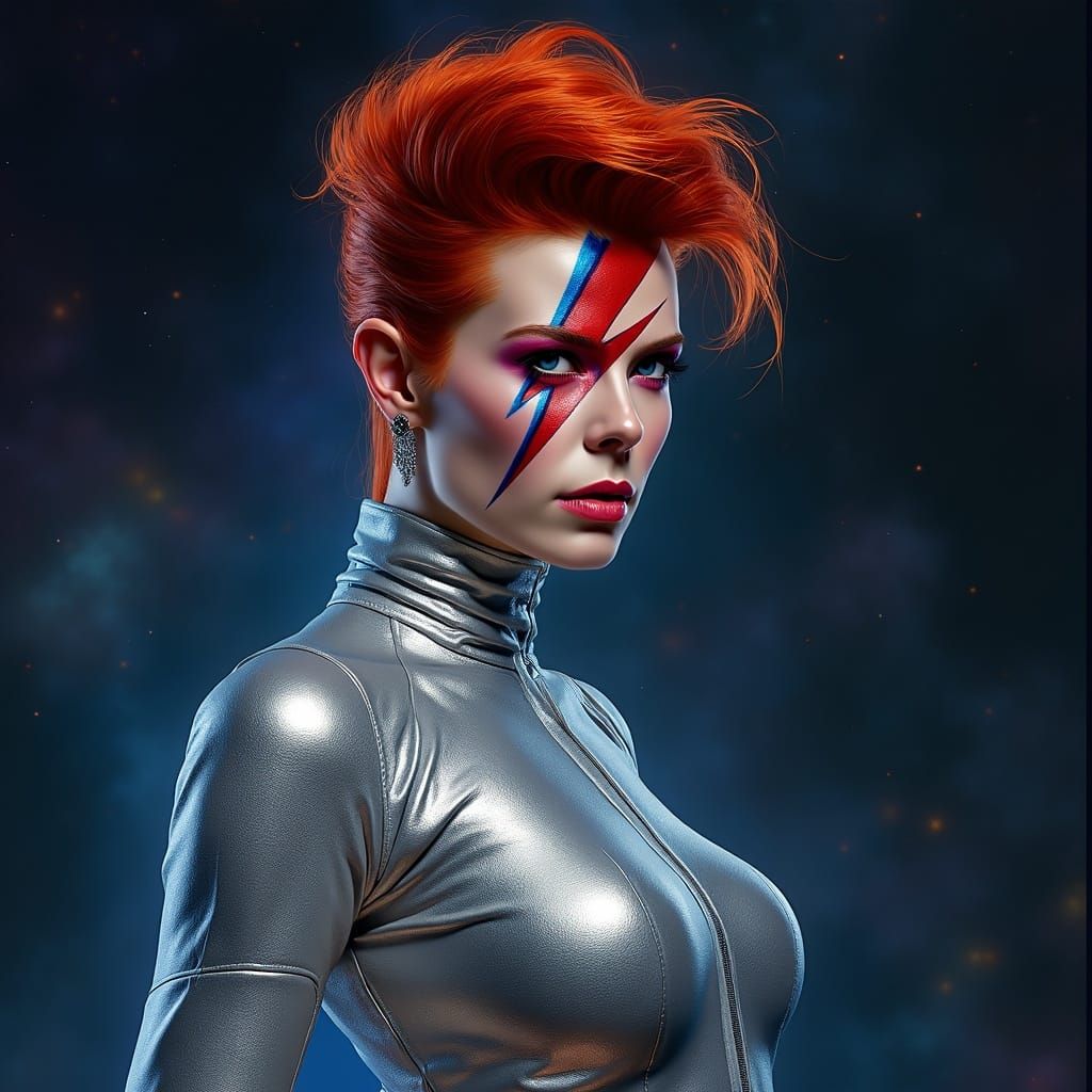 David Bowie Reimagined As A Woman In Digital Art