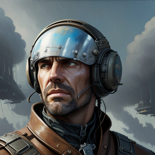 Airship Pilot in Concept Portrait