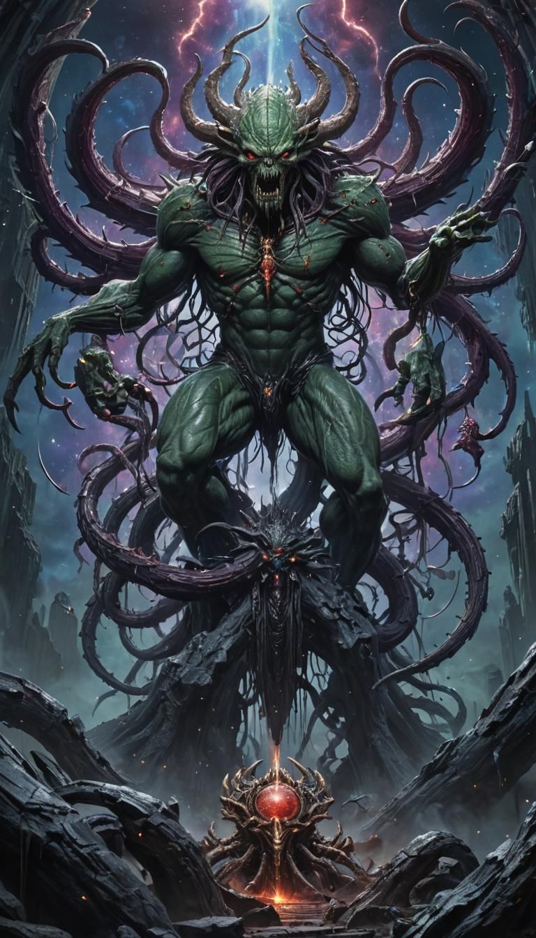 Cosmic Horror: Zhal'gorath's Imprisonment in Collapsing Star