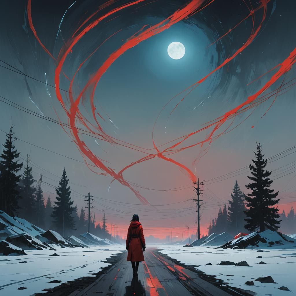 Cosmic Woman in Surreal Digital Art