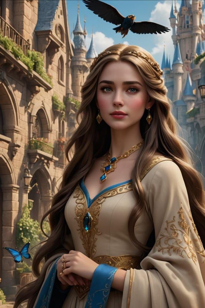 Disney Princess Leni: Detailed Matte Painting