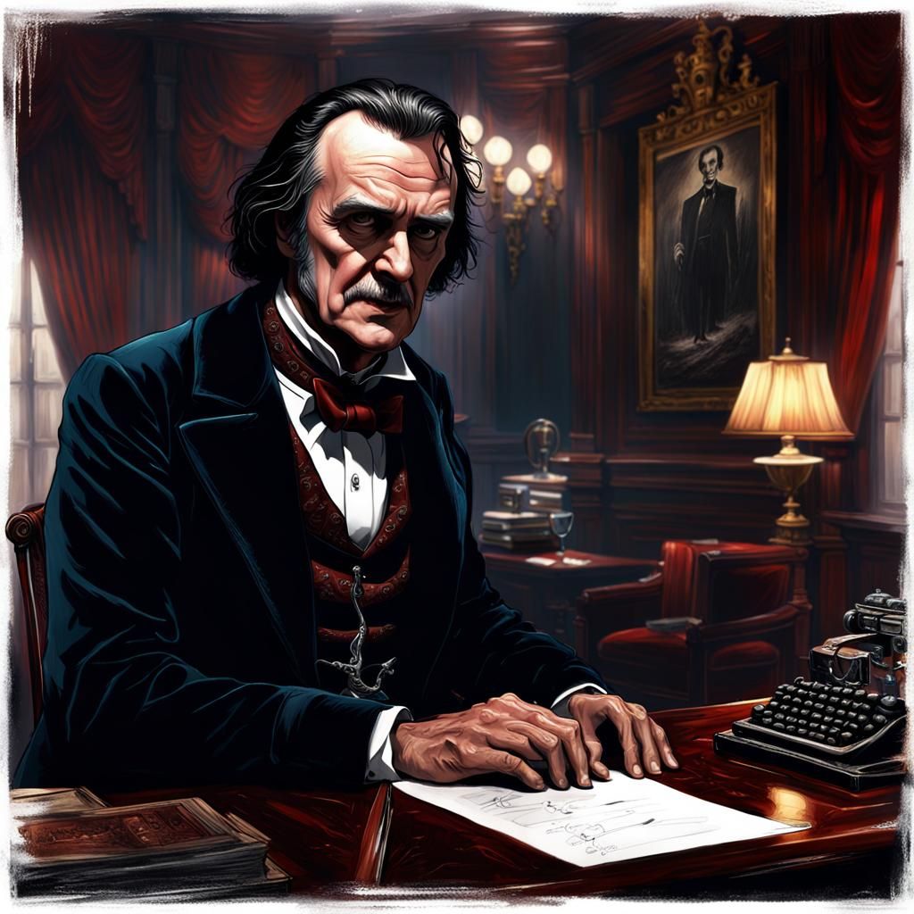 Torrance and Poe in Shining Art Style