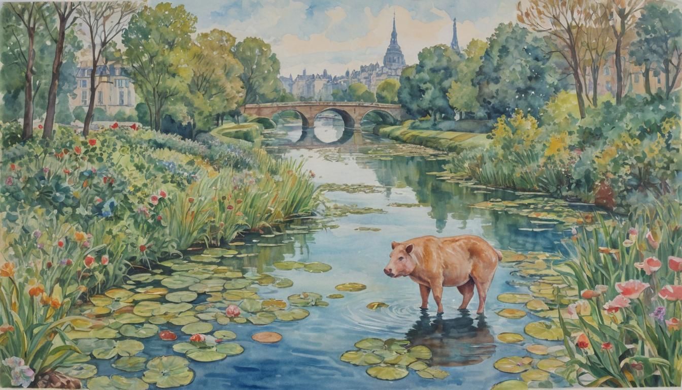 Stella McCartney Fashion Show in Pulp Art Style