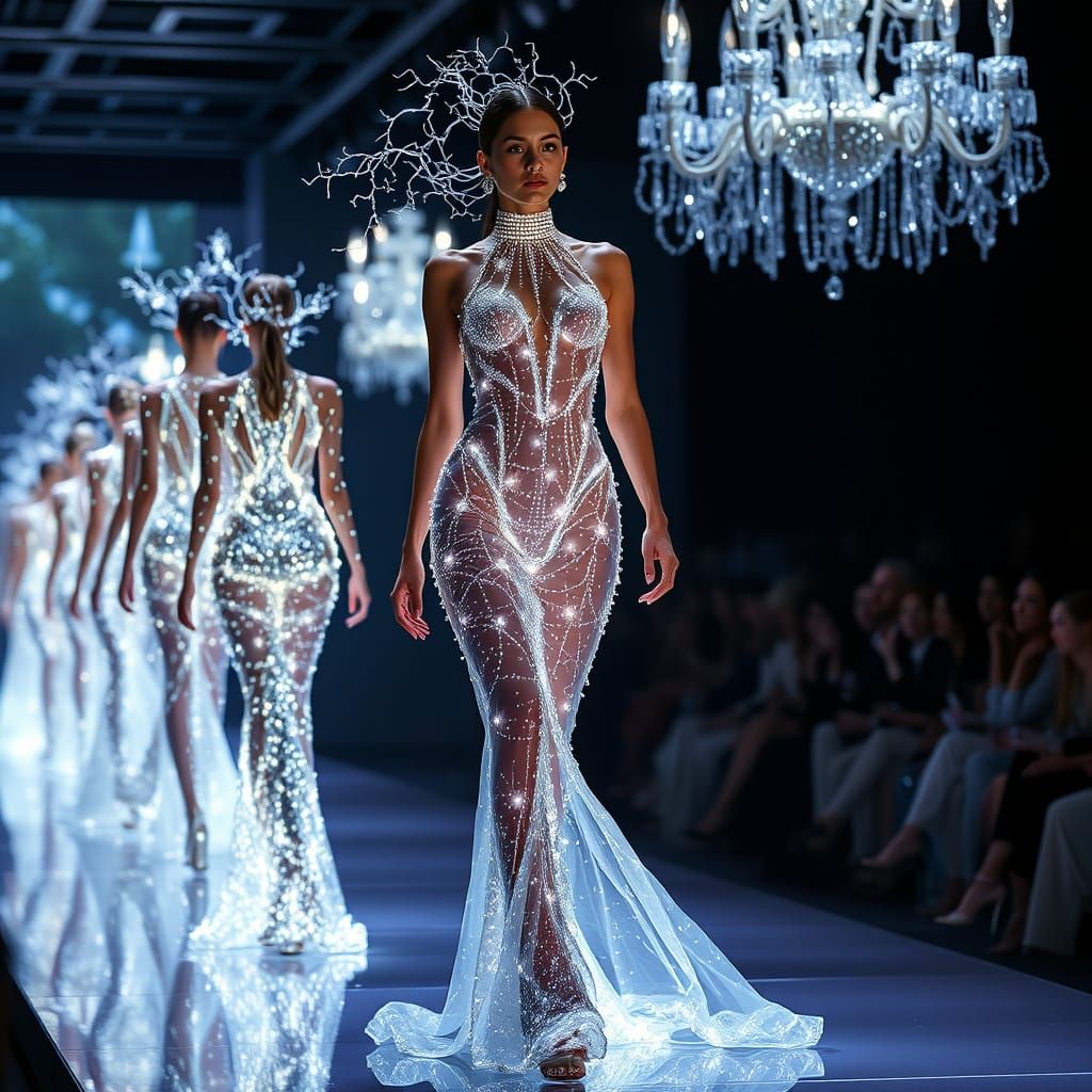 On the Runway "Bioluminescent Couture"