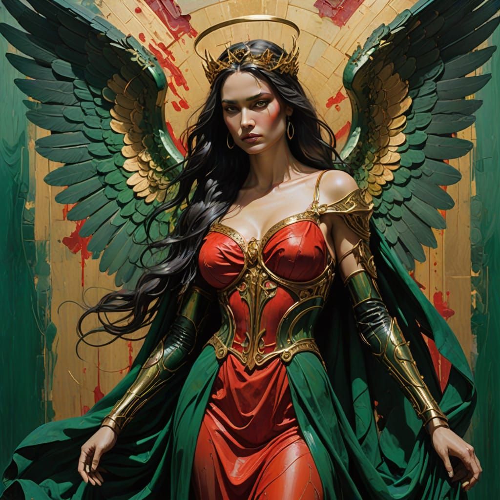 Dark and Mysterious Warrior Queen Angel