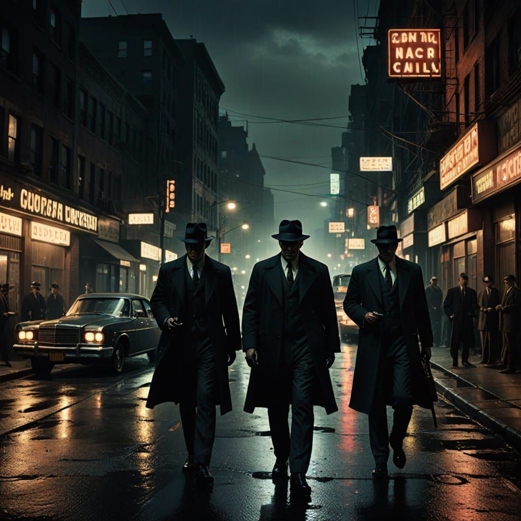Gritty Film Noir Animals Rule the Rainy Streets