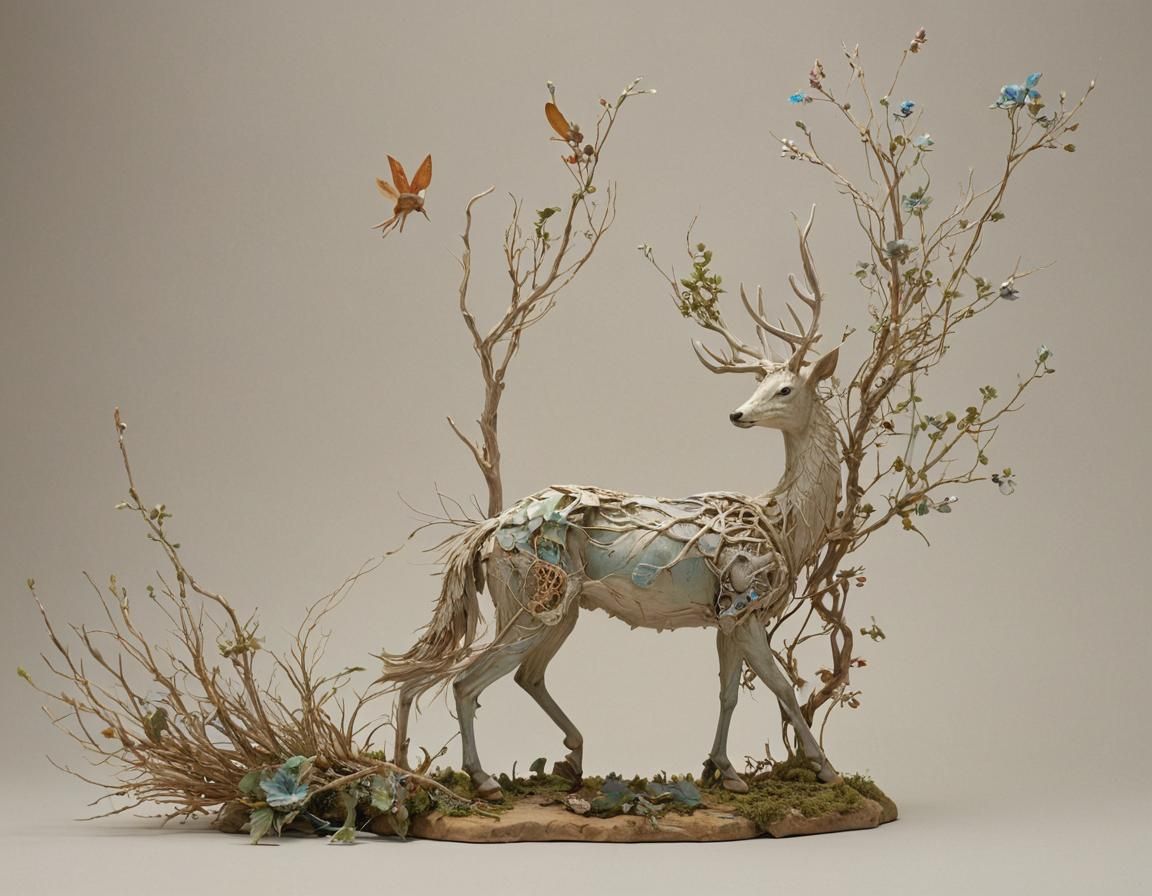 Surreal Hybrid Animals Sculpture