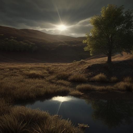 Anglo-Saxon Warrior on Battlefield in Digital Art