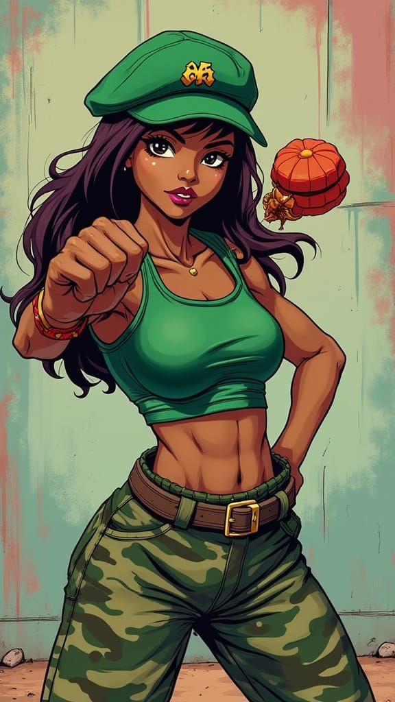 Cammy Cosplay in Akira Toriyama Manga Style