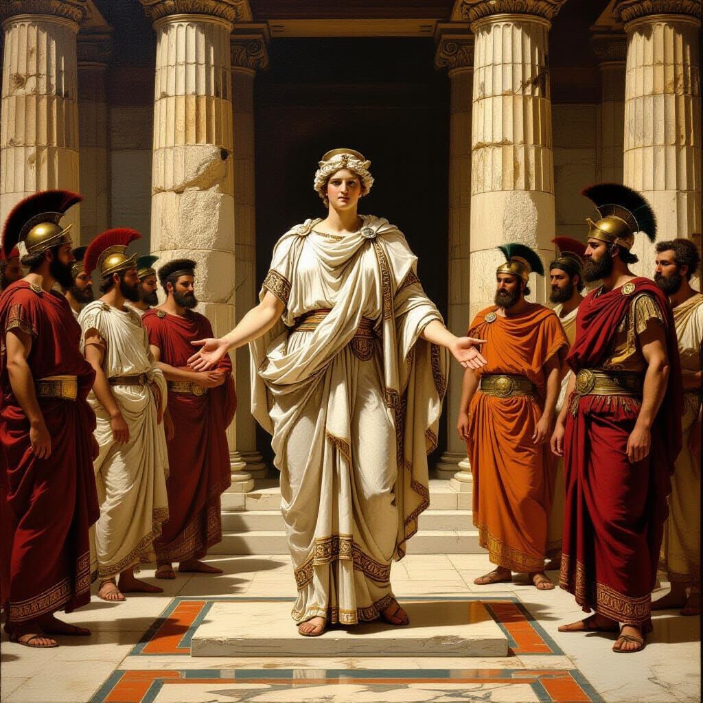 The Oracle of Apollo at Delphi, Classical Painting