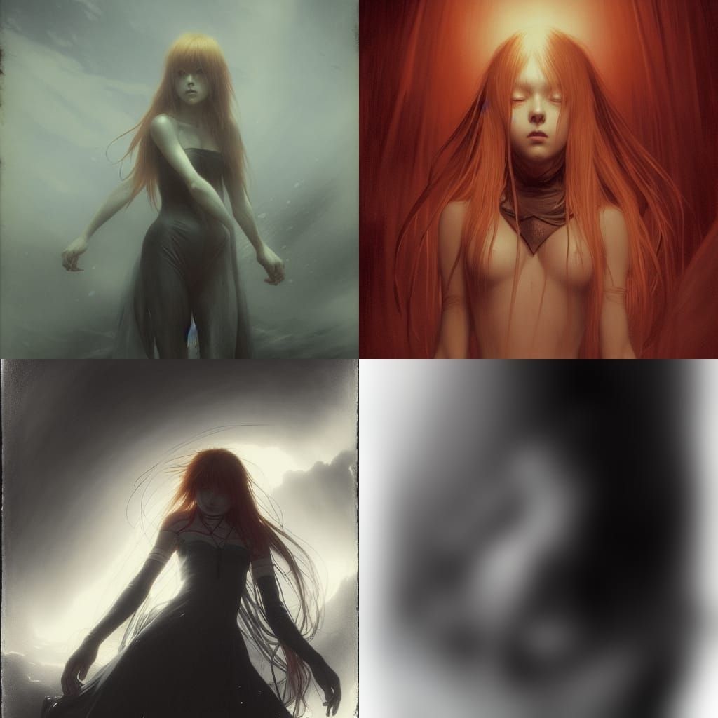 Asuka Langley Soryu in Horror Style