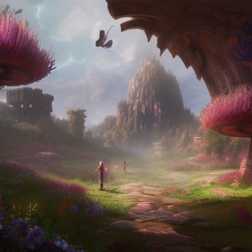 Alice in Borderland Matte Painting in Unreal Engine 5