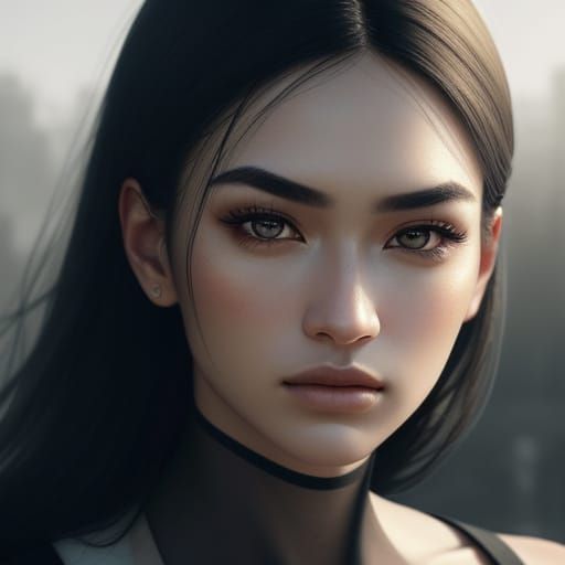 Hyperrealistic Portrait of a Beauty Girl in Cinematic Style