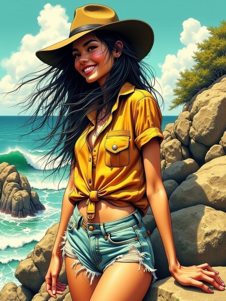 <lora:Effrenatus:1.0> emotive sketch :: 60s animation cel, v...