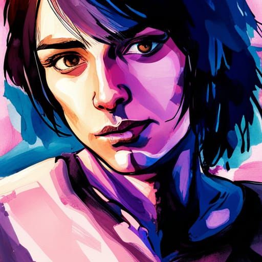 Bruno Bucciarati Portrait with Transgender and Asexual Color...