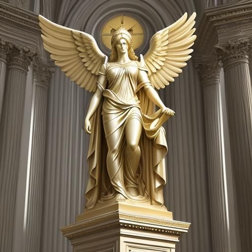 Holy Angel Statue in Neoclassical Style