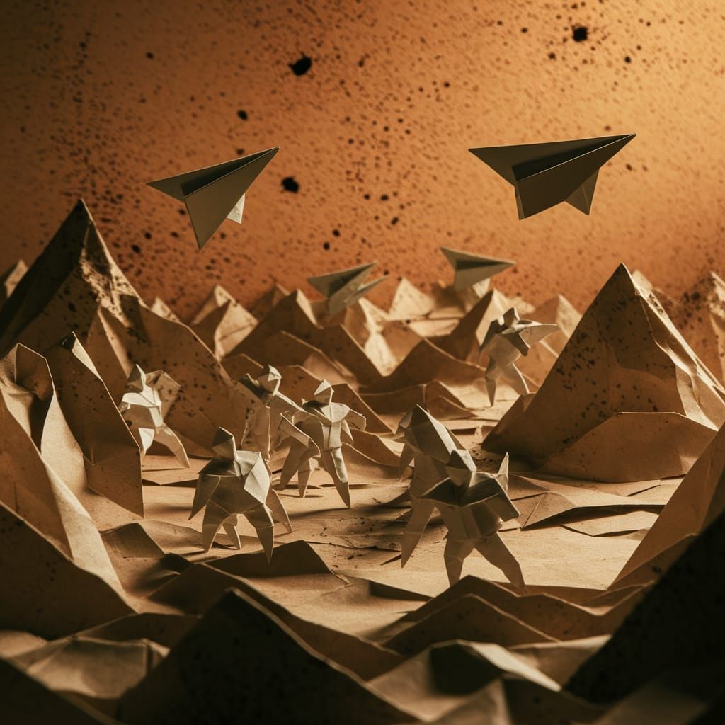 Origami Soldiers Wage War in a Paper World