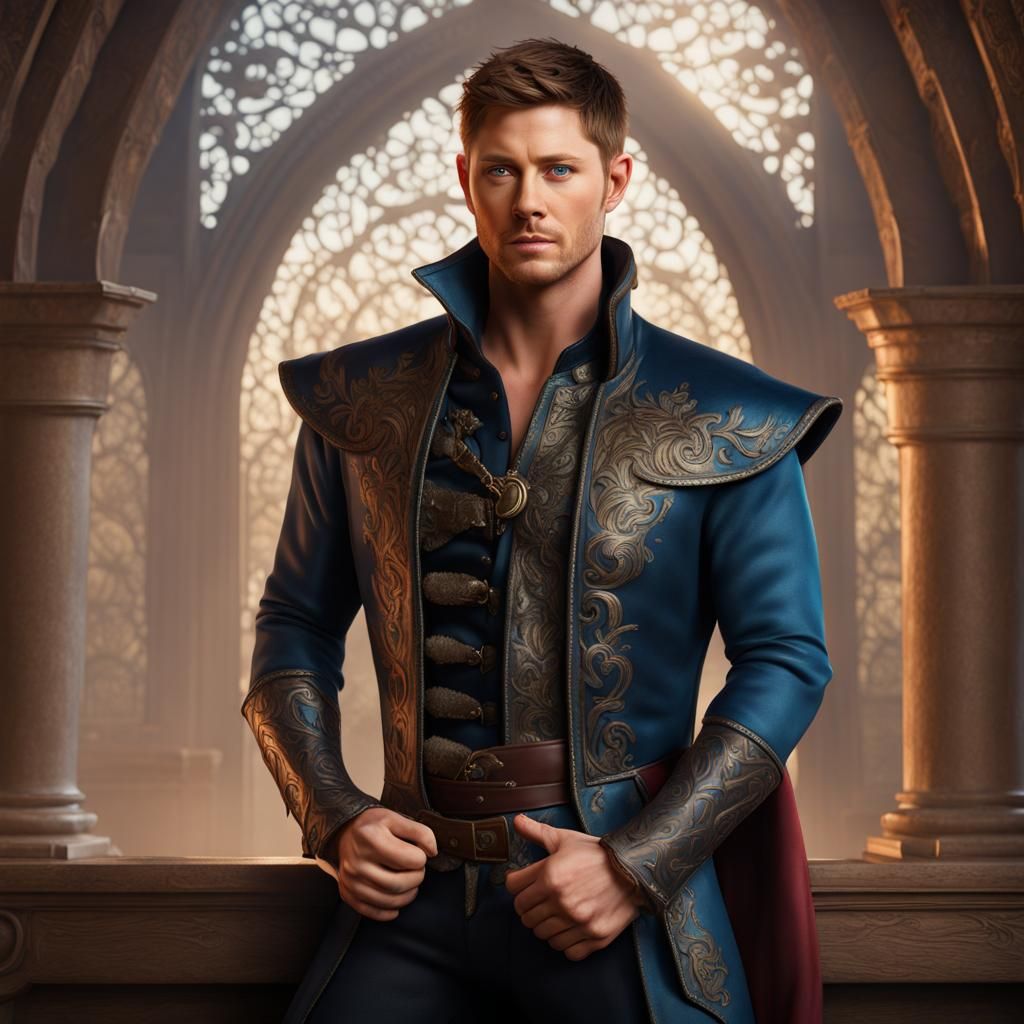 Jensen Ackles as Hyperrealistic Disney Prince