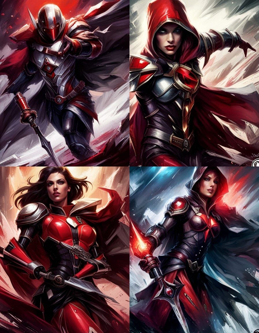 Epic Fantasy Warrior in Dramatic Swanland Style