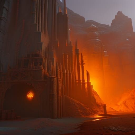Fantastical Tin Dungeon Concept Art in Deep Color