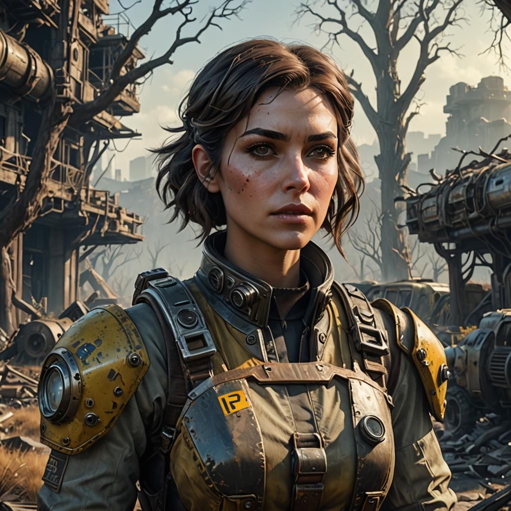 Wasteland Scientist with Pip-Boy: Fallout Game Character