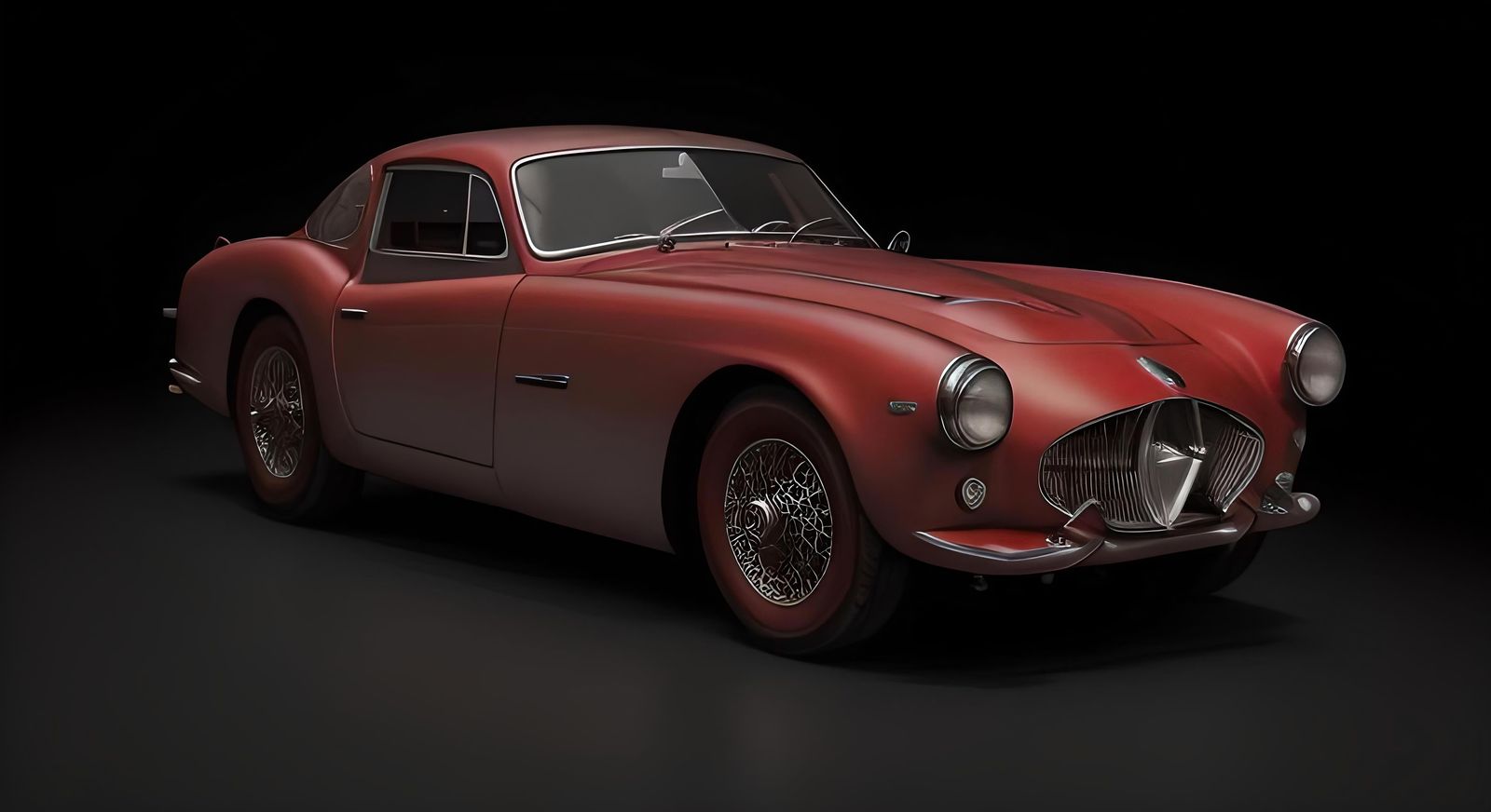 1953 Pegaso Z-102 Art Deco Car in Matte Painting