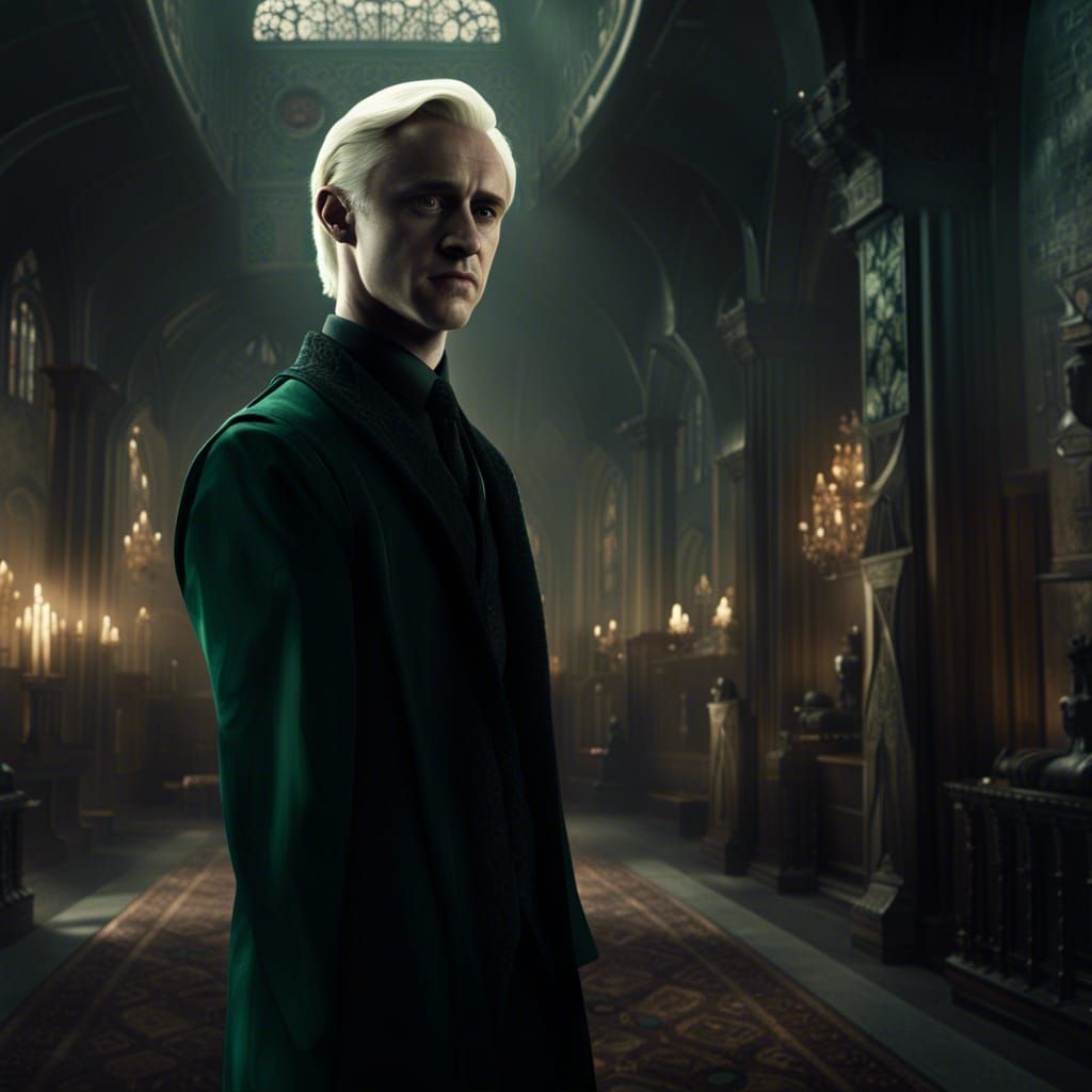 Dramatic Digital Painting of Draco Malfoy