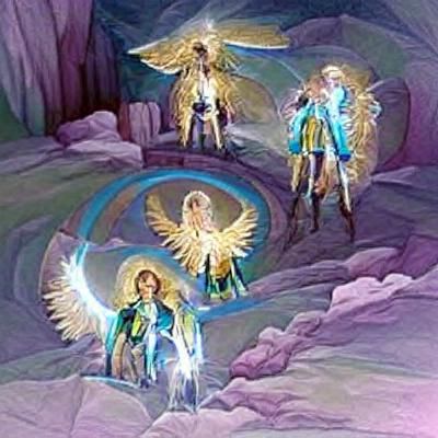 Majestic Archangel in Golden Light