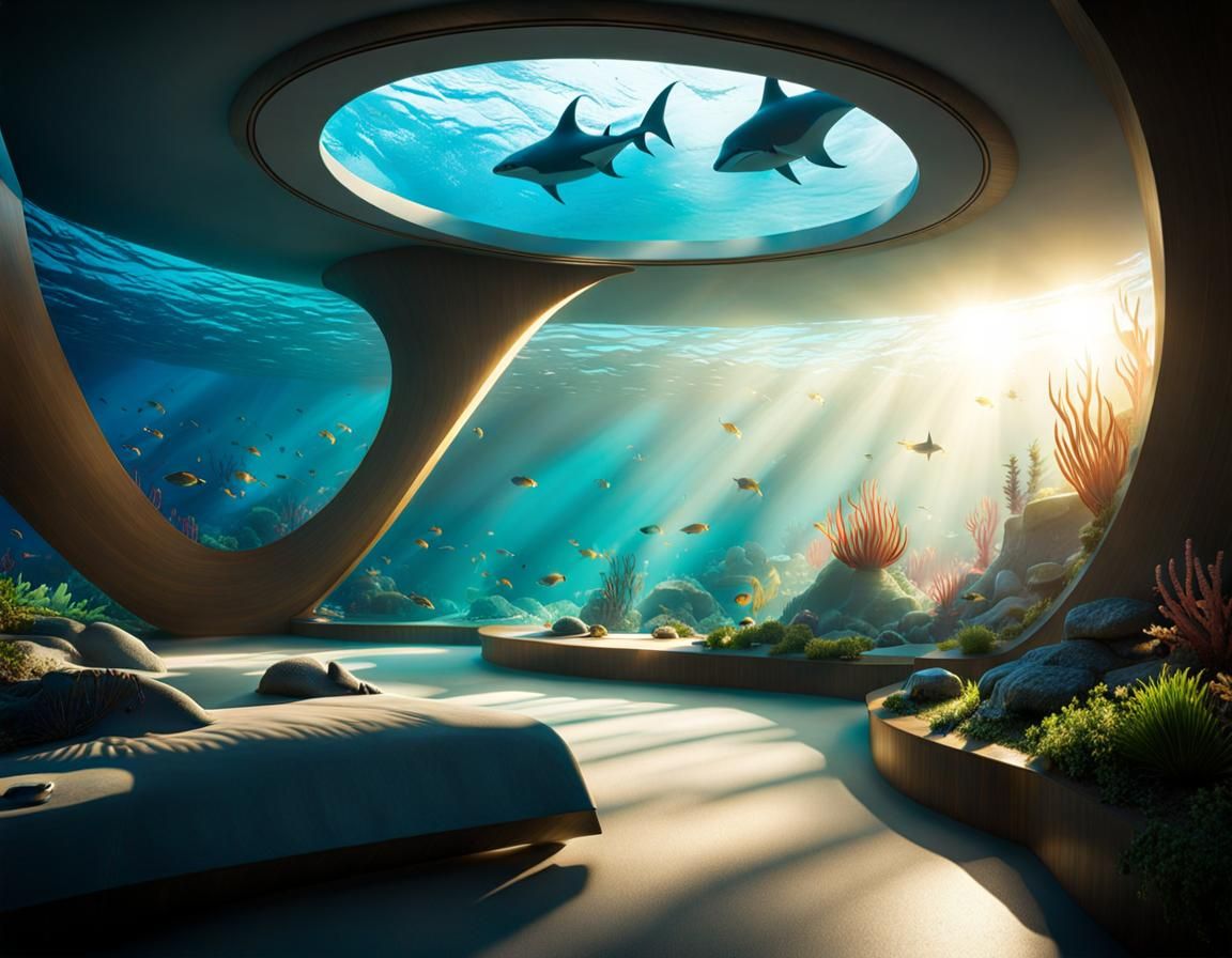 Underwater Home of the Future in 8K 3D