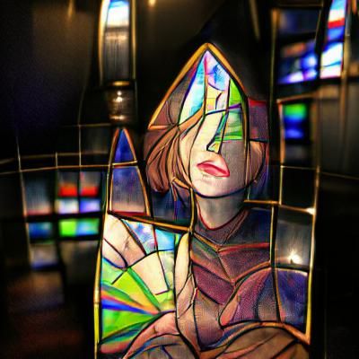 Abstract Stained Glass Pattern