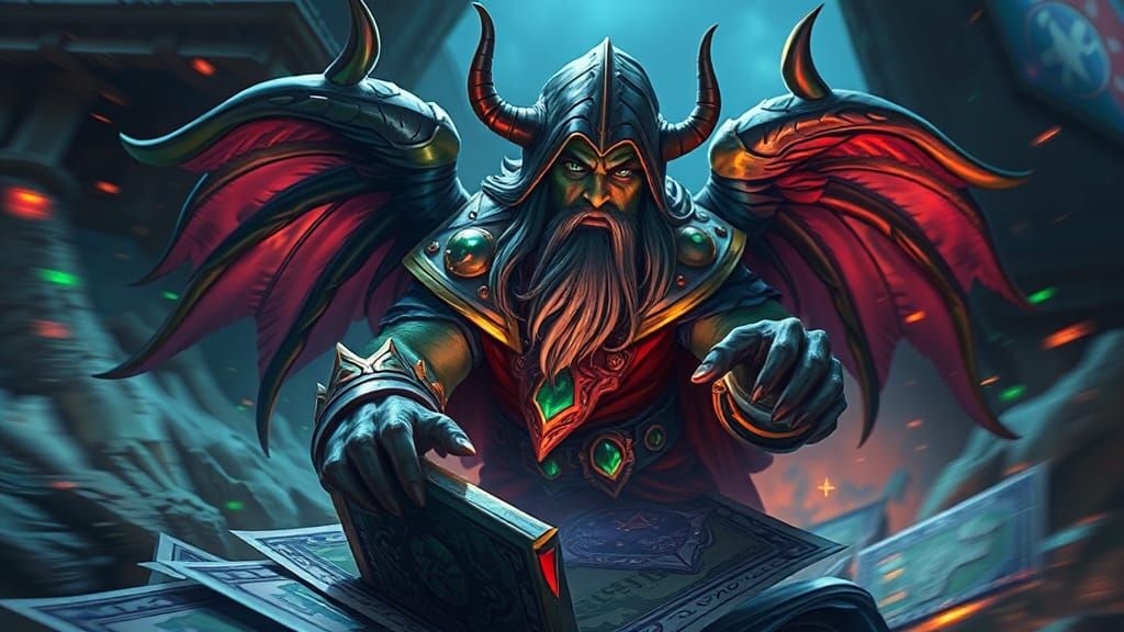 Warcraft Character Emerges from Magical Card