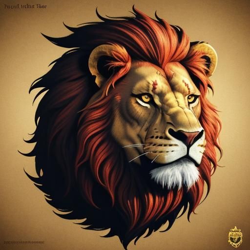 Scottish Lion Rampant in Hyperrealistic Splash Art