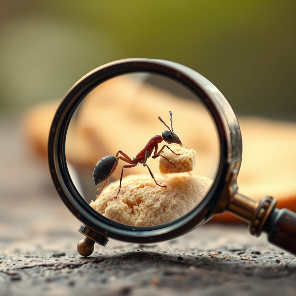 The painstaking work of an ant