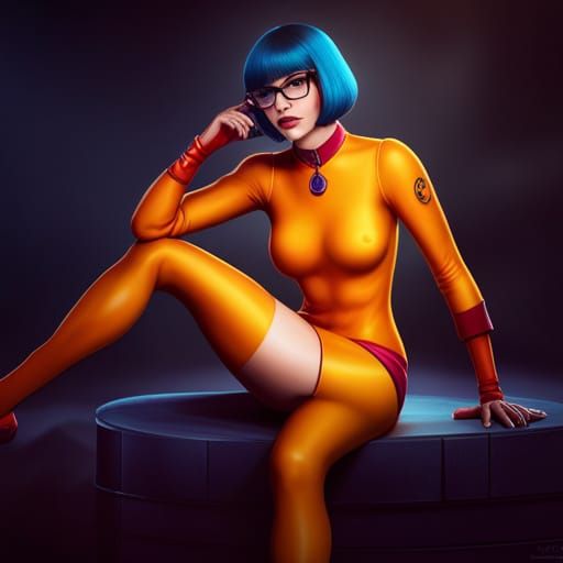 Grace The Human as Velma Dinkley: Detailed Matte Painting
