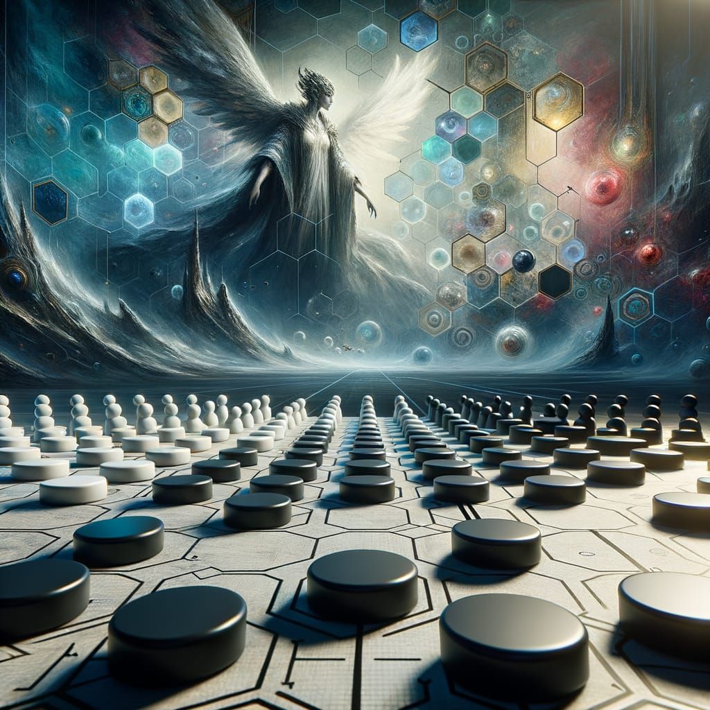 Abstract Board Game Concept Art in 8k
