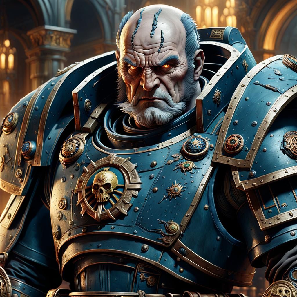 Warhammer 40000 Rogue Trader in Hyperrealistic Portrait, Ins...