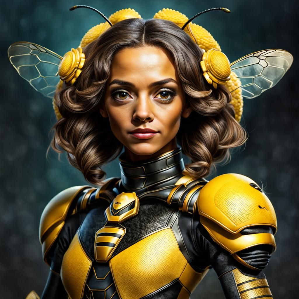 Portrait of a Majestic Queen Bee