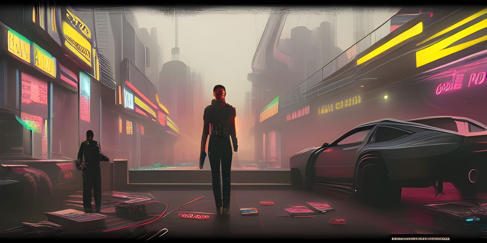 Cyberpunk Lord of the Nerds in Neon