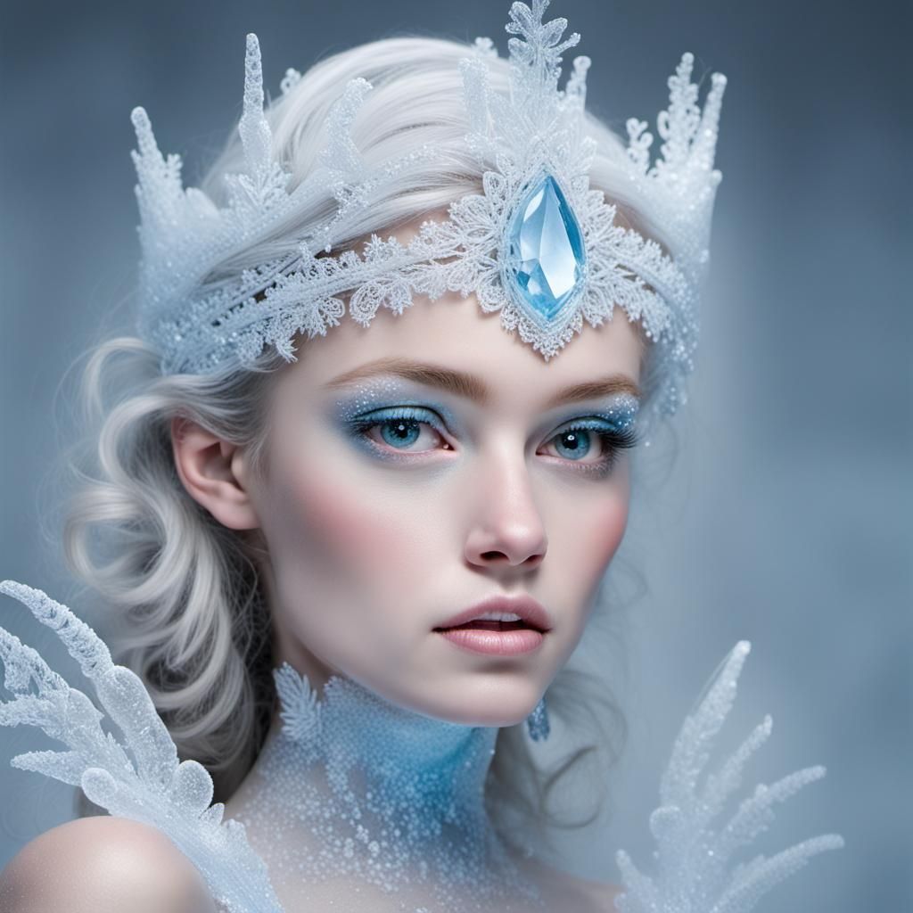 Frosted Ice Princess Digital Art