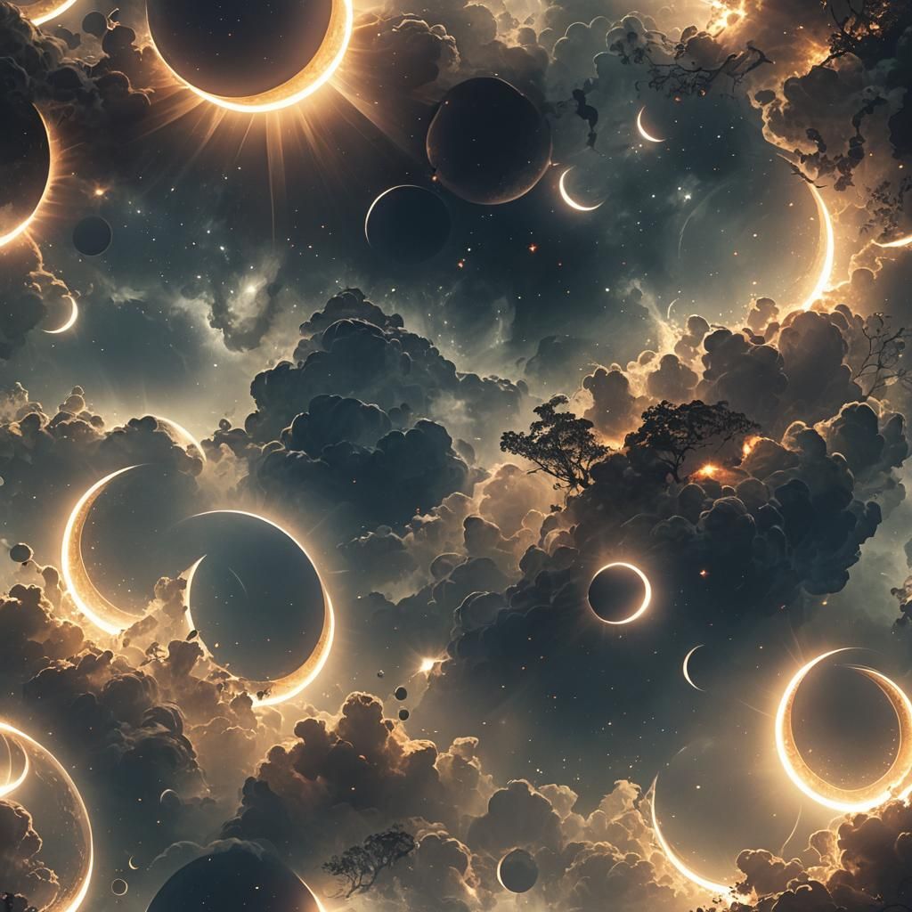 Ethereal Fantasy Eclipse Wallpaper