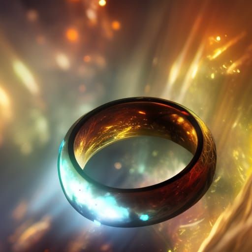 Tolkien's Ring with Fire Effects
