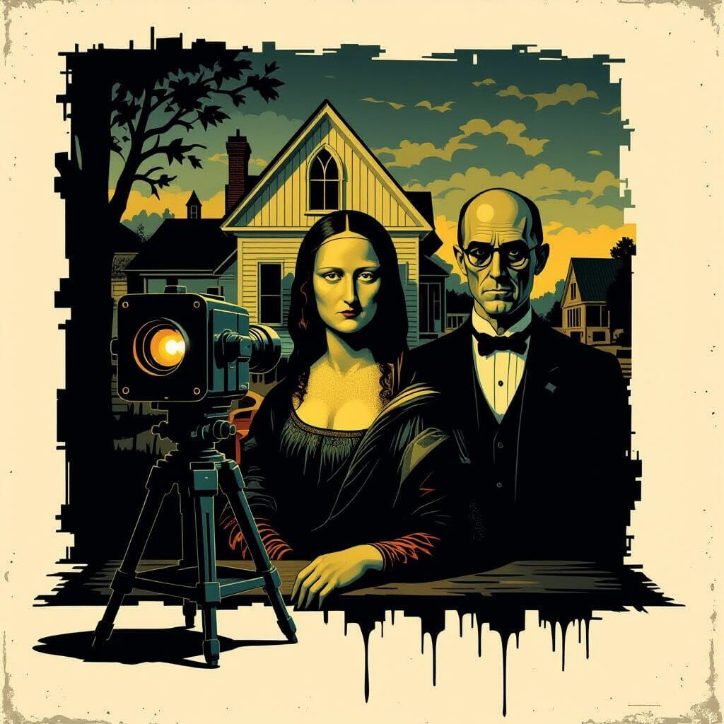 Secret Society Portrait Machine in Gothic FBI Stakeout