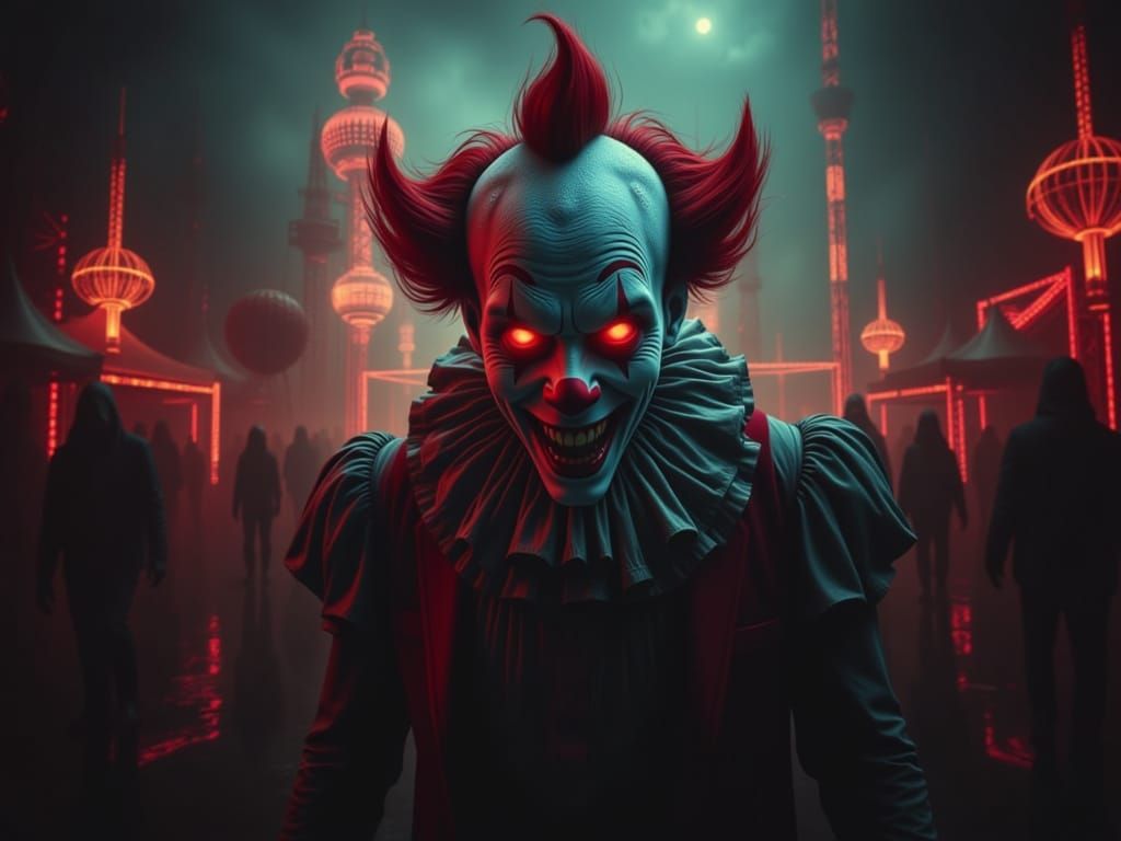 Terrifying Possessed Clown in Haunted Carnival: Horrorcore A...