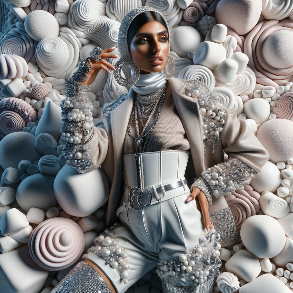 Marshmallow-Punk Fashion in a Candy World