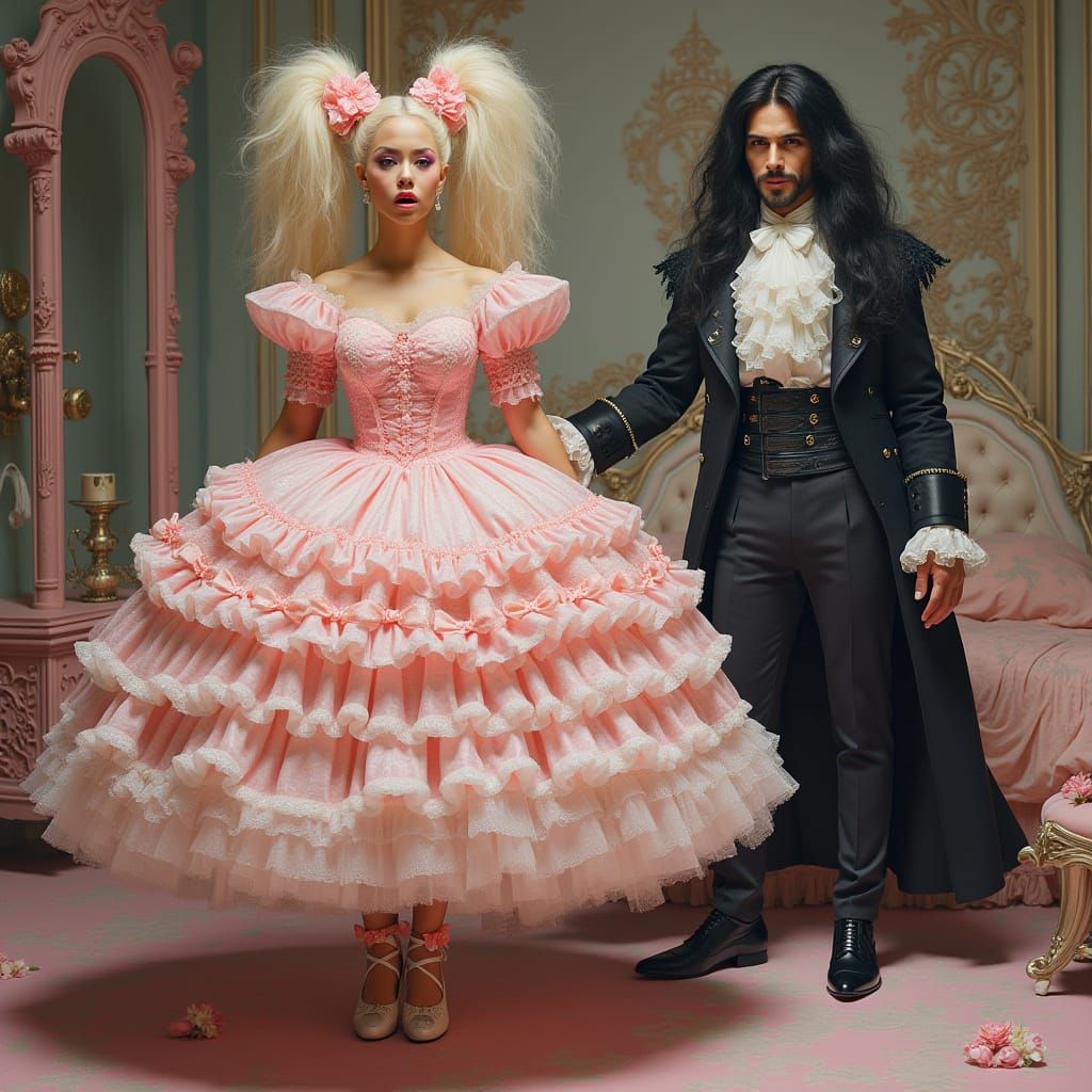 Regal Sissy Princess in a Gilded Cage