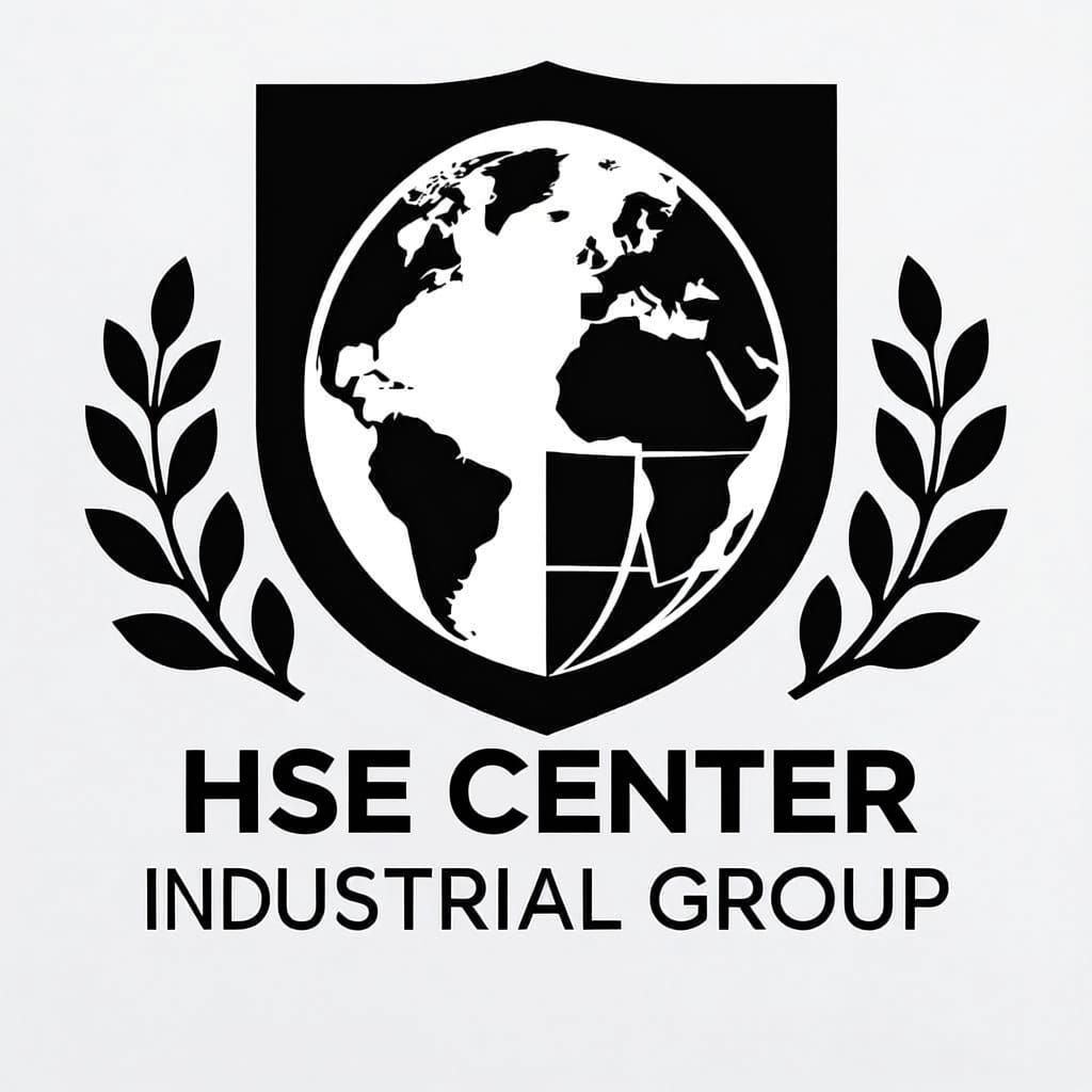 Monochrome HSE Center Logo for Sepahan Industrial Group