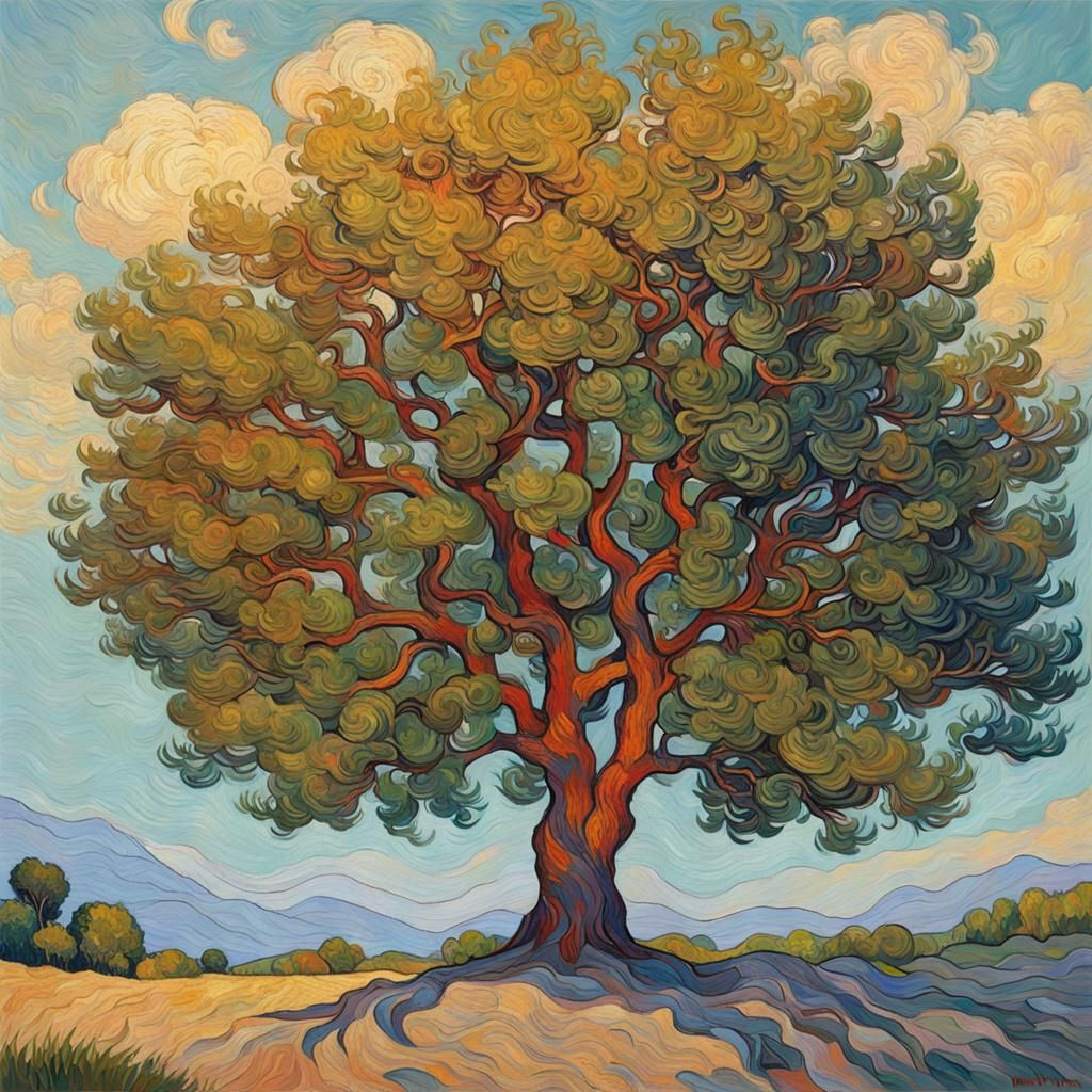 Tree of Life as Impressionist Painting