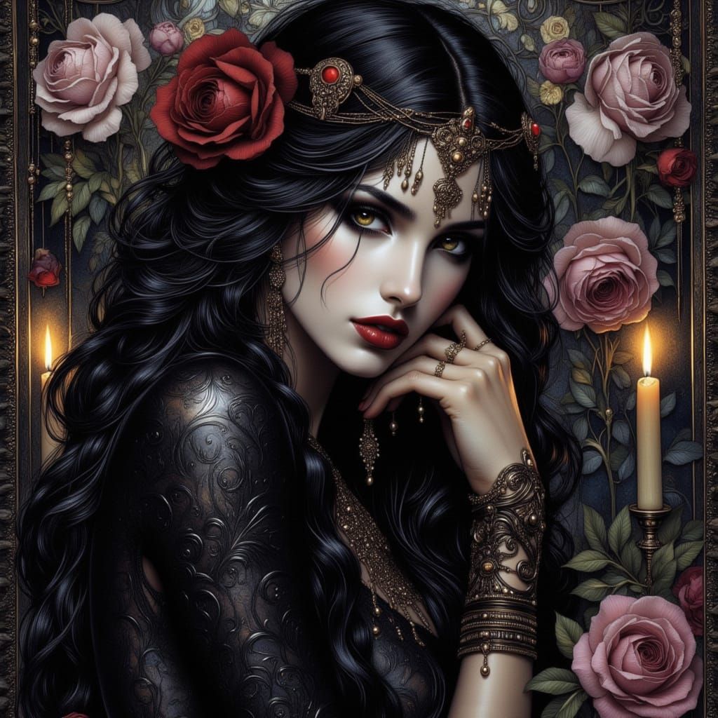 Prince of Darkness in Gothic Art Style