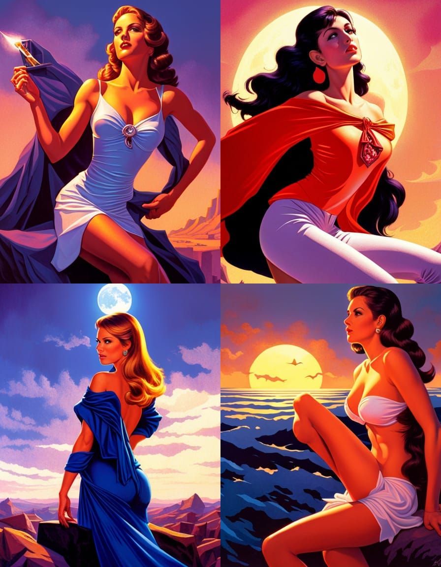 Heroic Warrior in Dramatic Fantasy Illustration